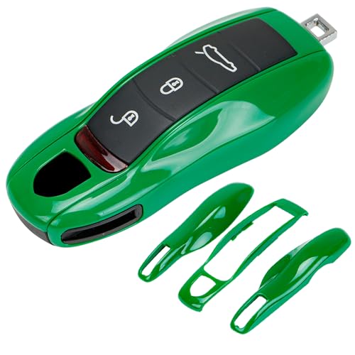 AeroBon 3-Piece Painted Key Cover/ Key Fob Shell Cover Compatible with Porsche Key Shell (MK1)