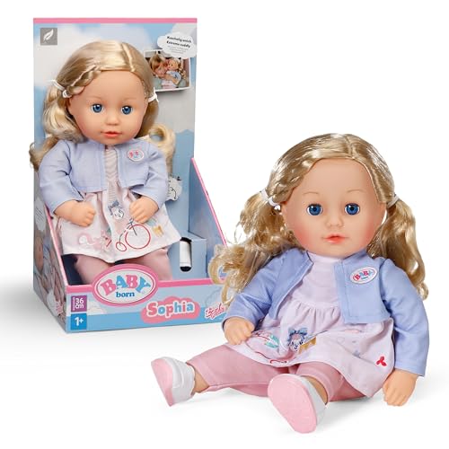 Baby Born Sophia Rose - Weiche 36cm große Babypuppe - Puppe mit hochwertigen...