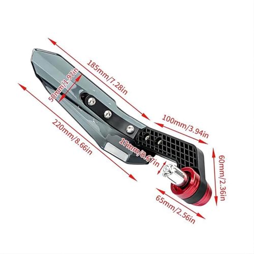 Protège mains guidon moto pour scooters de sport Piaggio MP3 250 300 500 HPE noir