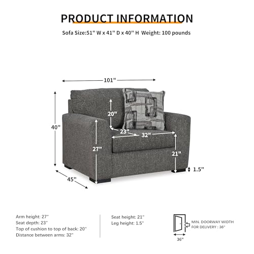 ashley gardiner oversized chair product info and