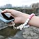 MORSUNBELA Handykette Kurz Perlen Leopard Lanyard Handy Armband Schlüsselanhänger Handyband