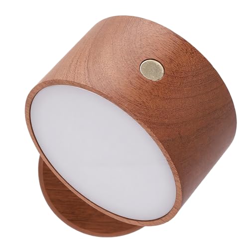 Lámpara de Pared LED de Madera Sólida Recargable Touch miniatura 4