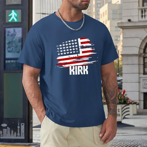 Charlie Kirk Forever In Our Hearts T-Shirt | Herren T-Shirt Aus 100% Baumwolle