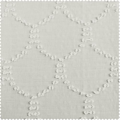 Hpd Half Price Drapes Patterned Faux Linen Sheer Curtains For Living Room Or Bedroom 50 X 108, Shch-120-108 (1 Panel) Marseille Shell #TOP7