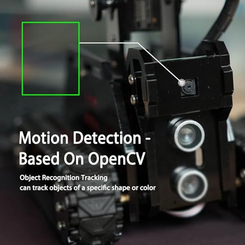 Adeept RaspTank Smart Robot Kit Compatible with Raspberry Pi 4 3 Model B+ B OpenCV Tank 4-DOF Robotics DIY Coding Building Projects Robots for Adults STEM Educational Programming Gift Robotic Arm - Image 4