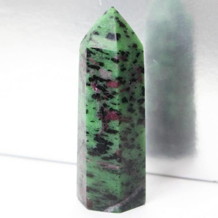 ルビーインゾイサイト 原石 ポイント 原石 ポイント Point 浄化 石 置物 ルビー ruby 一点物 天然石 パワーストーン