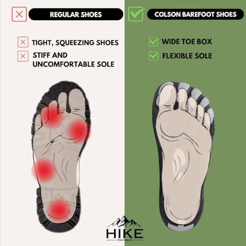 Image of Hike Footwear Colson Pro Barefoot Shoes, Wide Toe Box, Non-Slip | Quick-dry breathable mesh, flexible thin soles, arch support, promotes natural gait, for walking running gym
