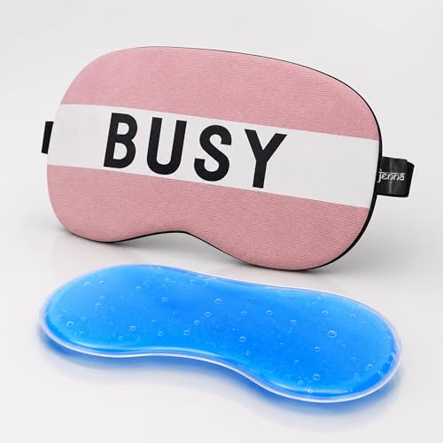 Image of Jenna Angry Ice Gel Eye Mask For Insomnia, Meditation, Puffy Eyes And Dark Circles (Busy Pink Gel)