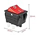 uxcell Red Illuminated Light On/Off DPST Boat Rocker Switch 22A/250V 20A/125V AC 5pcs