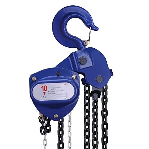 Bloque de poleas industrial profesional 10000 kg / 10t - 5000 mm / 500 cm de altura de...