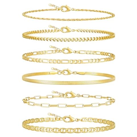 Gold Hoop Earrings Set With Gold Bracelets for Womens Cover