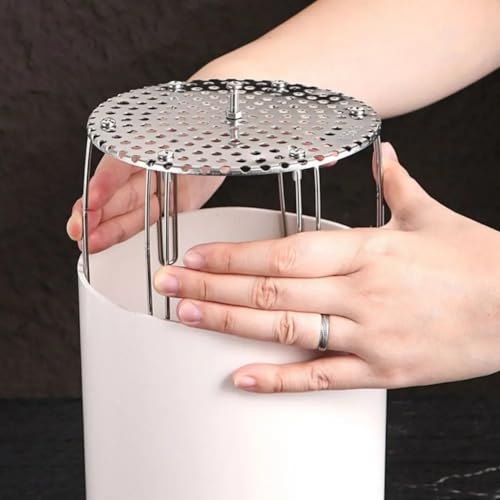 Cubierta de malla para campana de escape para tubo de ventilación de PVC fabricada con acero inoxidable 304 con diseño de agujero antiplagas y antiobstrucción para una protección fiable (para tubo de