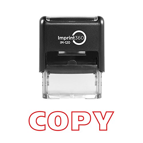 Imprint 360 AS-IMP1003 - Copy, Heavy Duty Commerical Quality Self-Inking Rubber Stamp, Red Ink, 9/16" x 1-1/2" Impression Size, Laser Engraved for Clean, Precise Imprints image 4