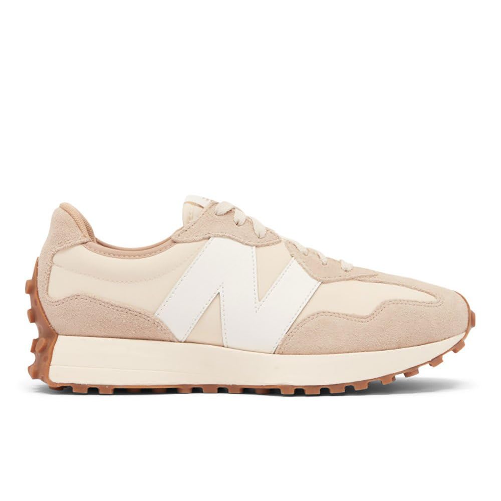 New Balance Men's 327 Shoes, Mindful Grey/Sea Salt/Calm Taupe, 4.5/M