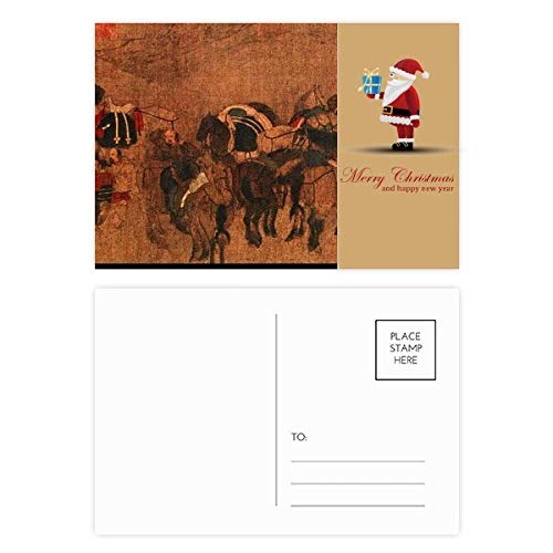 Carte postale de thé Cheval Route de Soie pour un Noël cocooning