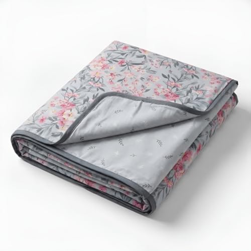 Image of haus & kinder Reversible Double Dohar Set of 1 | Lightweight AC Blanket | Grey | 224x248 cm Double Bed Dohar for Summer, AC & All Season Use - Pack of 1