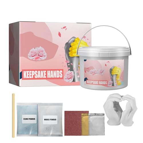 Manos de yeso, Molde Manos Escayola, Alginato para moldes de manos, Juego de impresión de manos 3D para parejas, Molde Manos Escayola, Regalos Originales para Mujer, Regalos Creativos de Bricolaje