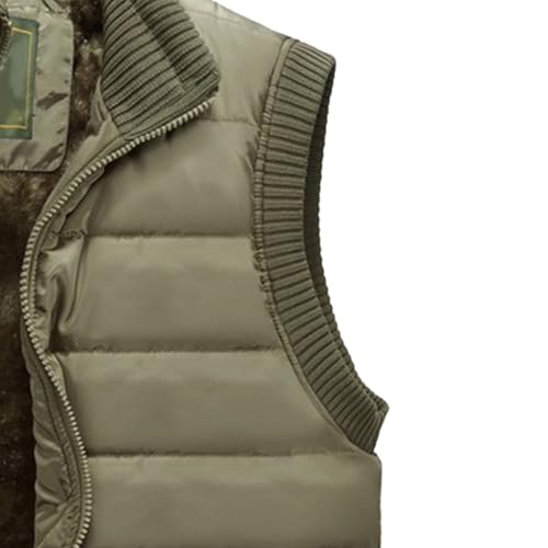 Chaleco de invierno para hombre acolchado con forro polar 5