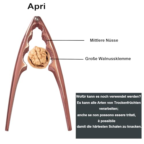 Schiaccianoci, Acciaio Inox schiaccianoci,Schiaccianoci in Metallo,Noce Pinze,Cracker Sheller,per Noci,mandorle,nocciole,Granchi,Aragoste - immagine 3