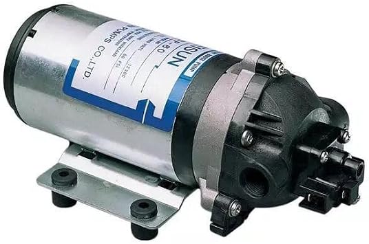 Mini Power Small Pump DP-60 Self-Priming Diaphragm Water Pump 12V/24V/220V 40W High Pressure Booster Water Pump 3L/M Max (Voltage : 12V)