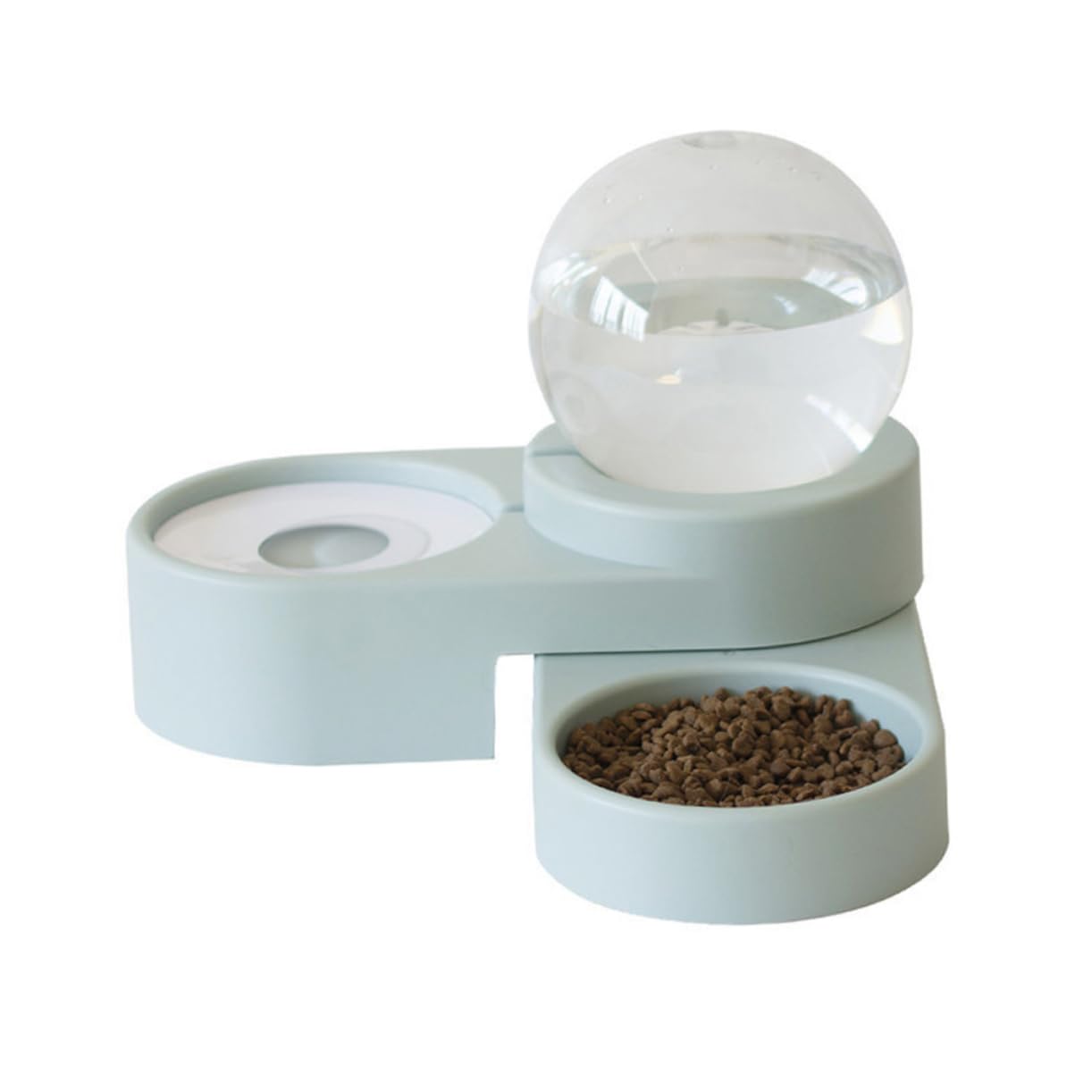 DOITOOL Automatischer Hunde Wasserspender mit Doppelnapf aus Pet Praktische Trinkhilfe für Haustiere Großer Wasserbehälter für Zuhause und Tiergeschäft