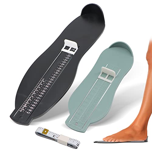 Bosillsm 2 Stück Schuhgrößenmesser Fußmessgerät Für Kinder And Erwachsener, Schuhmessgerät Kinder, Clevermess Schuhmessgerät Mit 1 Maßband Cover