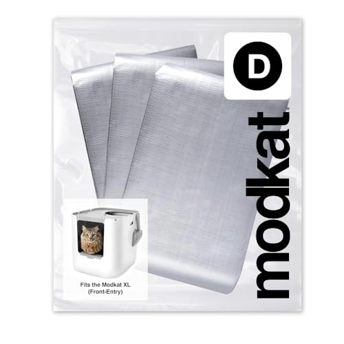 Modkat Cat Litter Box Liners (3-Pack) - Liner Type D -Durable Tear & Leak Resistant Secure Fit Easy to Clean Unscented