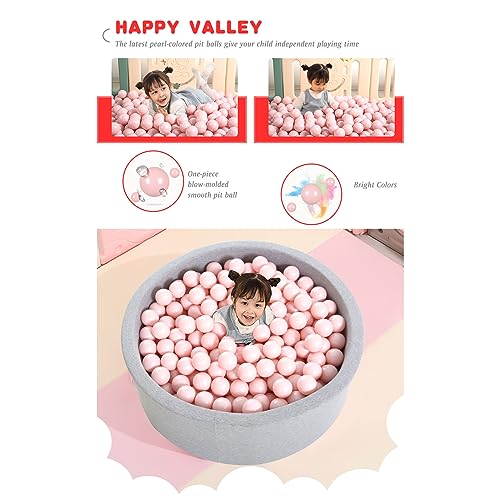Heopeis Ball Pit Balls - Plastic Ball Play Balls BPA Free Phthalate Free Non-Toxic Play Balls for Children Ball Pit Party Brithday Ball Pool Tent.2.7inches,50pcs (Pink) by Heopeis - Image 2
