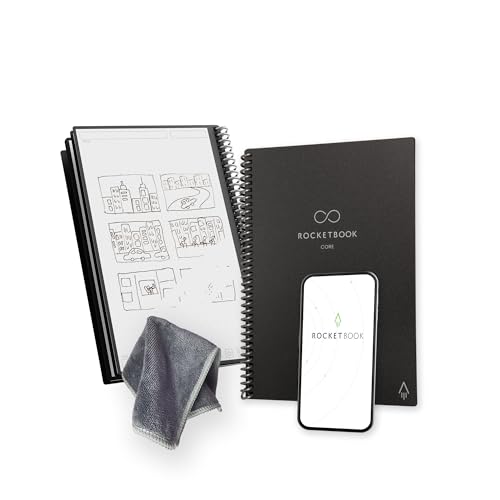 Carnet à spirale Rocketbook Core pour le travail et l'école cahier A5