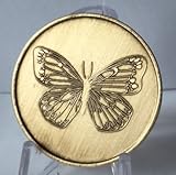 Bulk Lot of 5 Butterfly with Serenity Prayer Recovery AA Bronze Medallion Chip Set