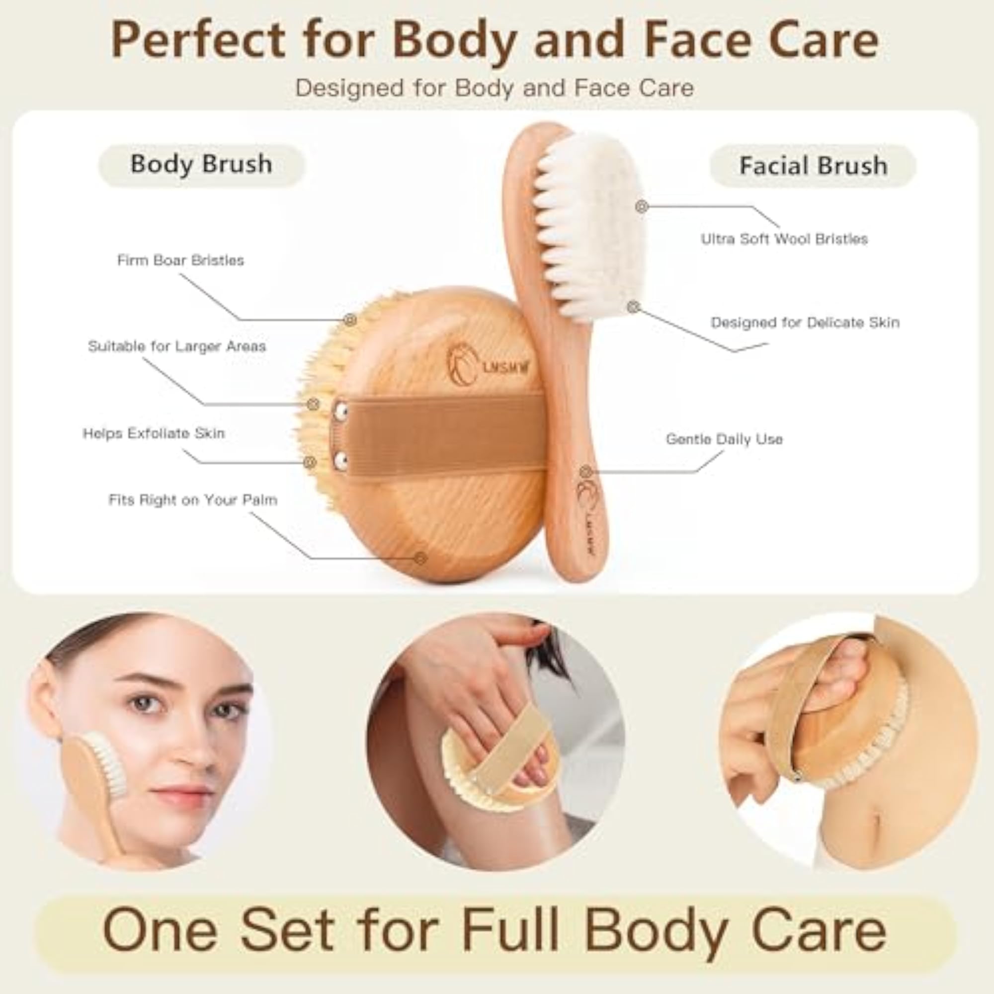 Dry Brushing Set for Face & Body