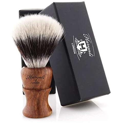 Haryali London Vegan Shaving Brush with Synthetic Hair Cover