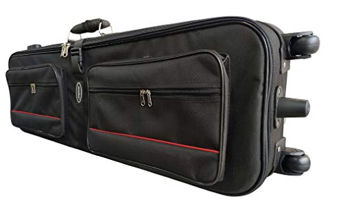 Image of MALAV Roland XPS-10 Synthesizer Keyboard Cover Bag with Padding & Shoulder Straps (Wheel Case Bag of Steel Plated Frame)