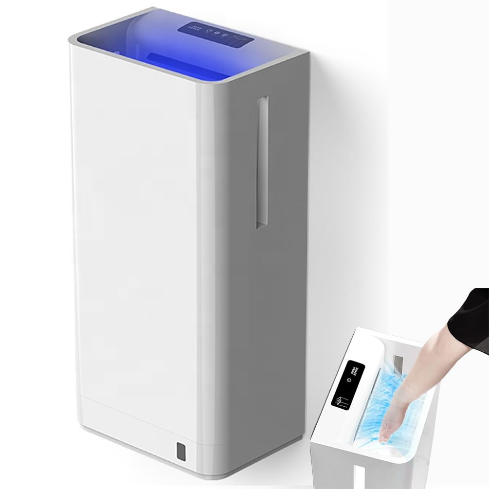 FBJAMZ High Speed Commercial Electric,Hand Dryer with HEPA Filter,Brushless Motor, Wall Mounted for Bathrooms and Restrooms.