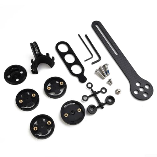 Sleek Profile - Soporte de fibra de carbono para computadora de bicicleta compatible con Garmin Edge y para modelos Bryton