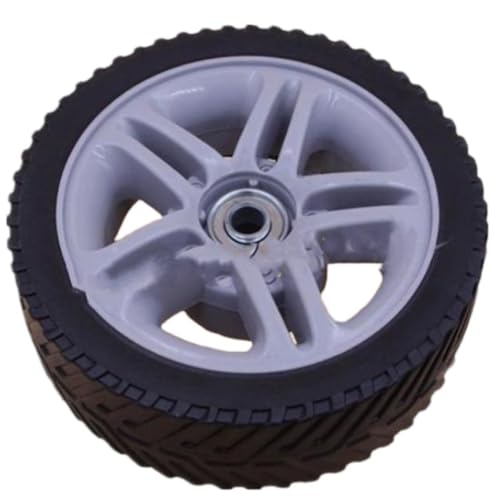 NbgrvB Roue de tondeuse à gazon noire 17 cm avant 20 mm arrière pour pièce de rechange compatible avec différents modèles de coupe d'herbe Installation...