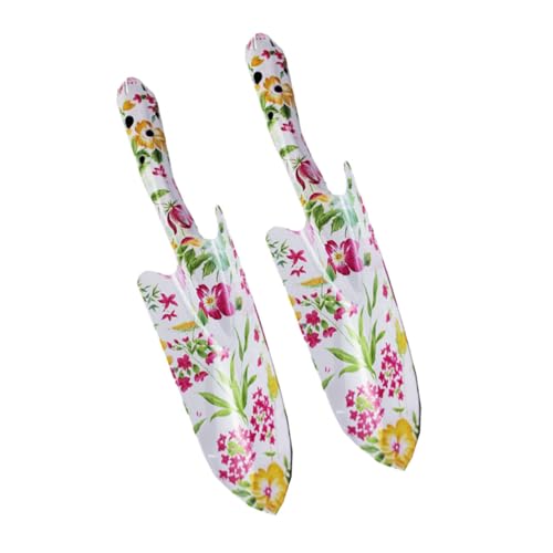 CLISPEED 2stücke Eisenschaufel Gartenschaufel Topfschaufel Aus Eisen Blumentopfschaufel Gartengeräte Zum Umpflanzen Graben Und Eintopfen Bedrucktes Design Für Modische Und Kreative Gartenwe