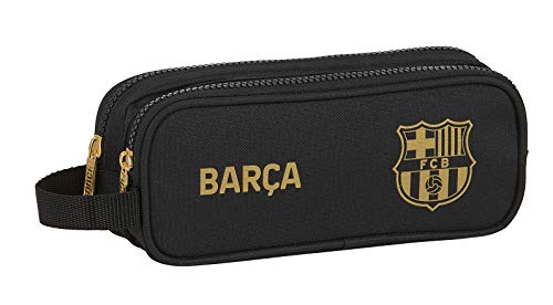 Safta Collection F.C. Barcelone, Noir, 210x60x80 mm, Trousse double