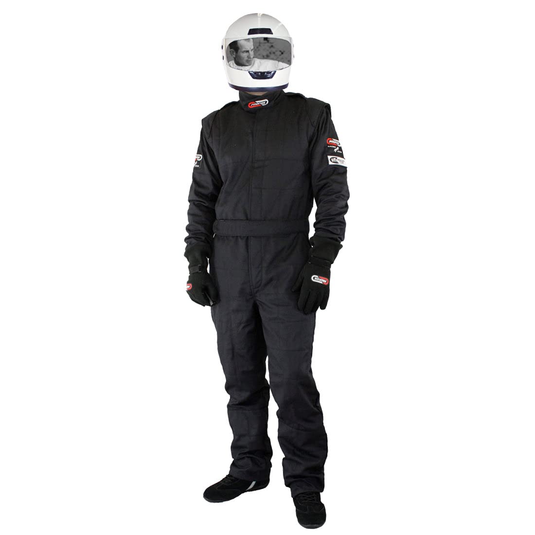 PROFOX-501 One-Piece Auto Racing Fire Suit SFI 3.2A/5 (Black, 3XL)