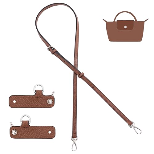 Image of Genuine Leather Crossbody Strap and Conversion Kit for Longchamp Mini Bag Strap Kit - Durable, Easy to Install, and Stylish
