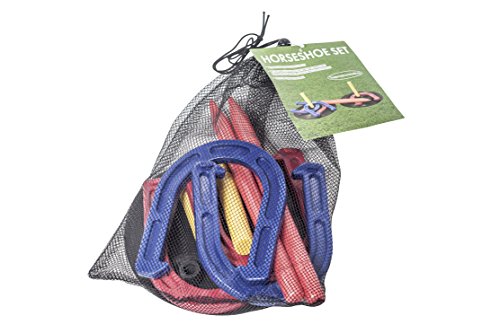 Complete Outdoor Horseshoe Set with Horse Shoes and Targets - By Trademark Innovations