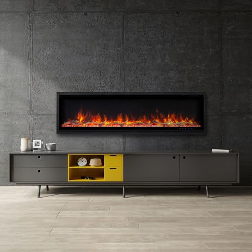 Kennedy II Commercial Grade Smart Electric Fireplace 5,000 BTU, 60IN