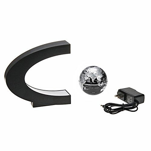 Estefanlo EGC Floating Globe With Led Lights C Shape Magnetic Levitation Floating Globe World Map thumb #5