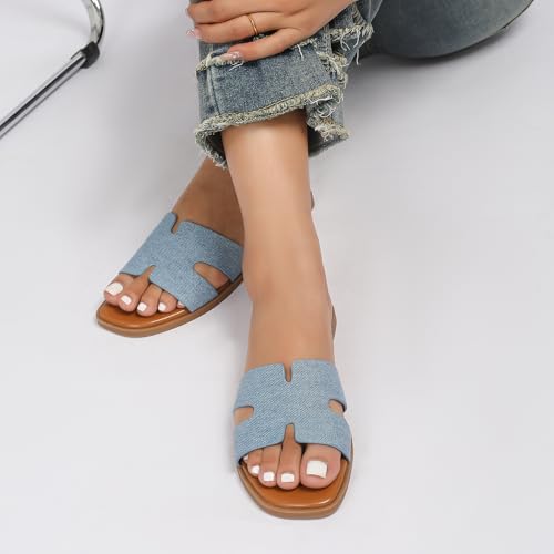 Image of Stratuxx Kaze Women's Open Toe Flat Dress Slide Sandals
