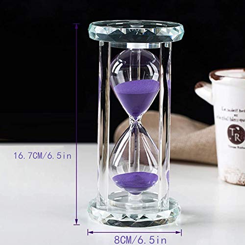 30 Minute Hourglass Timer With Purple Sand And Gift Box #TOP1