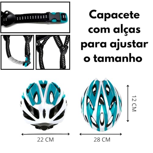 Capacete Para Bicicleta Ciclismo Bike Anti Choque Para Segurança Anti Impacto Ajustável Com Baterias