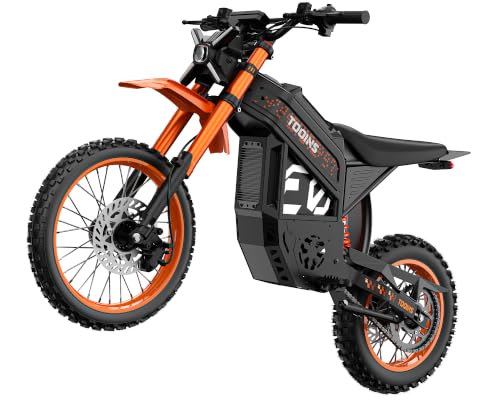 TOONIS T1 Electric Off-Road Dirt Bike, 3000W Peak Mid-Drive Motor,