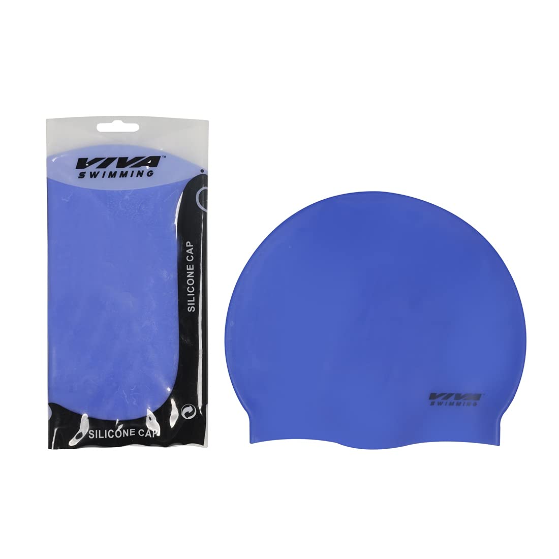 Viva Unisex Silicone Swimming Cap with Zip Pouch (Blue) (B09C66H35H) Amazon Price History, Amazon Price Tracker