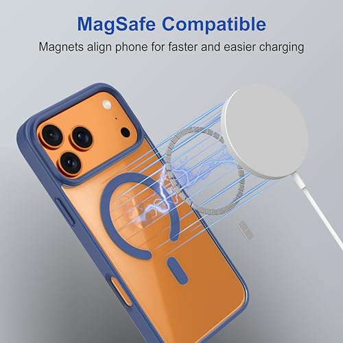 Image of amazon basics Back Case Cover for iPhone 17 Pro Max | Compatible for iPhone 17 Pro Max Back Cover | Scratch-Resistant Back Cover | Navy Blue