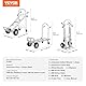 VEVOR 4-in-1 Sackkarre Klappbar 363/454kg Tragfähigkeit Transportkarre Aluminiumlegierung & Kohlenstoffstahl Sackkarre ⇋ Plattformwagen Trolley für Lade- & Transportaufgaben im Innen- & Außenbereich